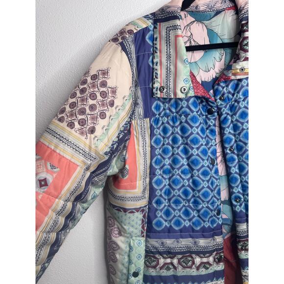 Johnny Was Garron Reversible Puffer Jacket Women's Size Large - Picture 6 of 8